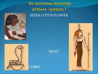 SESEN LOTUS FLOWER




        MAAT



COBRA
 