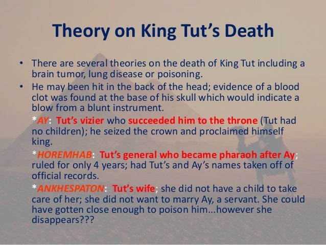 The Three Theories Of King Tuts Death