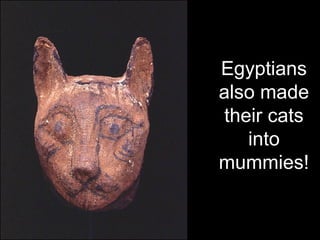 Egyptians
also made
their cats
into
mummies!
 