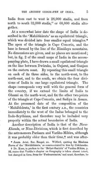 Alignment Ancient India Ancient Geography of India - Buddhist Period by Alexander Cunningham | PDF