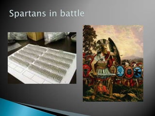 Spartans in battle