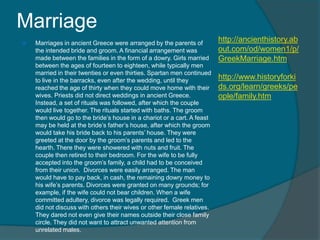 Spartan Marriage Ritual Ancient greece | PPT