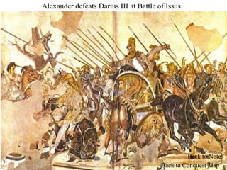 Alexander defeats Darius III at Battle of Issus
Back to Conquest Map
Back to Notes
 