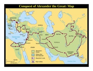 Conquest of Alexander the Great: Map
 