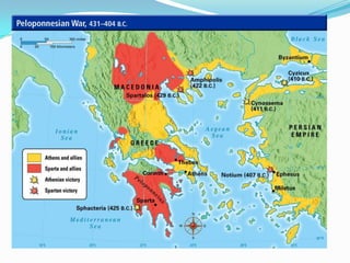 Peloponnesian War
 Why did city-states fear and resent Athens?



 Sparta created the Peloponnesian League as a rival to
  Athens
 431 BC: Sparta declares war on Athens
 