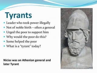 How was Athenian Democracy limited?




 Ostracism: the assembly could vote a person out of
 Athens for up to 10 years
 