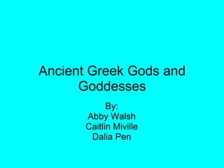 Ancient Greek Gods and Goddesses