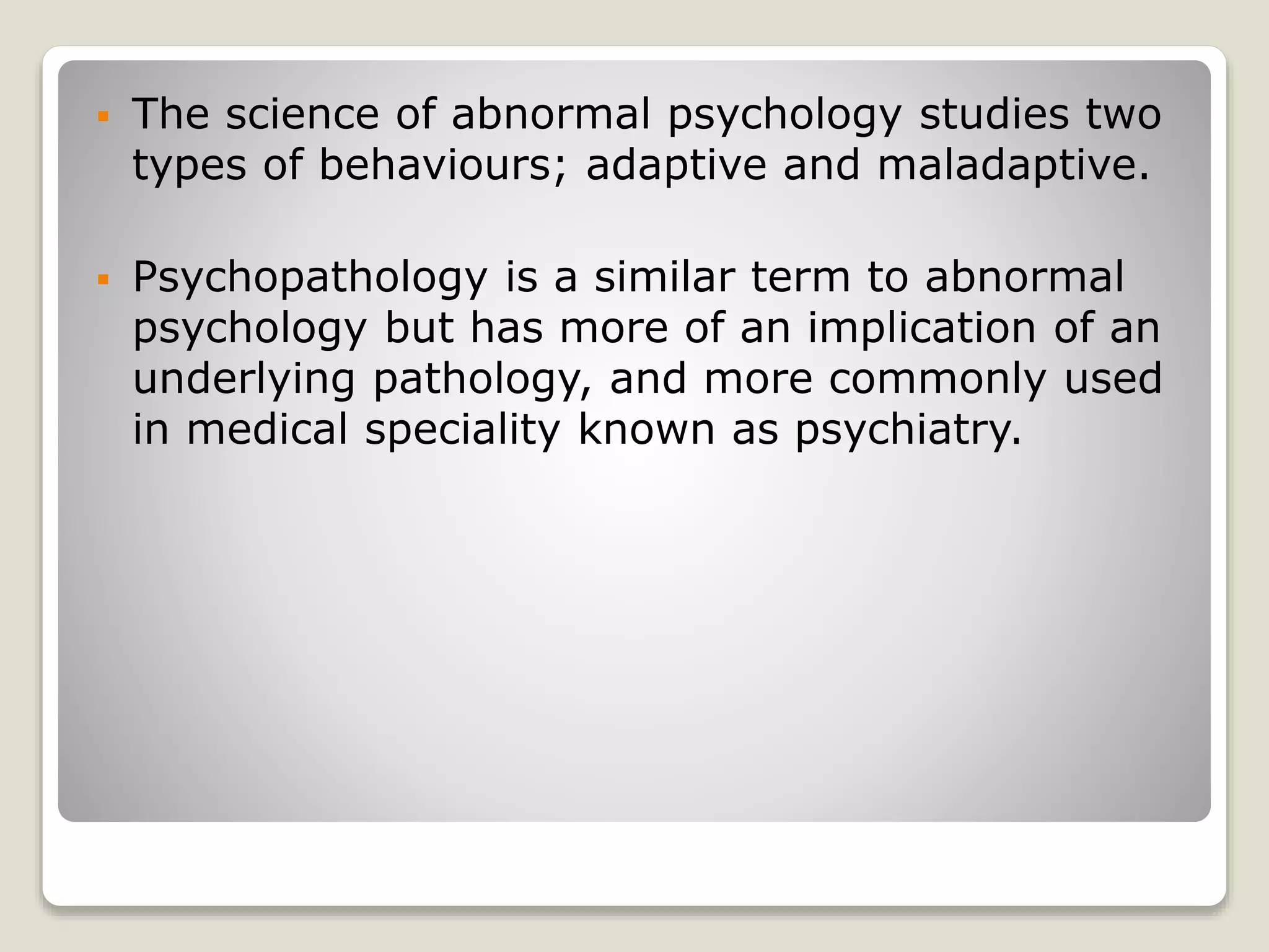 Ancient history of abnormal psychology | PPTX