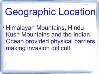 Ancient india geography & climate origins of hinduism & buddhism | PPT