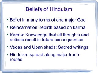 Ancient india geography & climate origins of hinduism & buddhism | PPT
