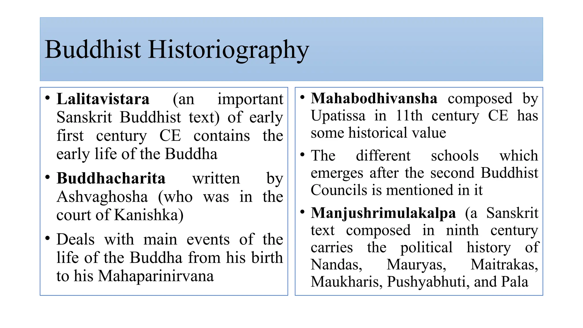 Ancient Indian Literary sources of History Part II | PPTX