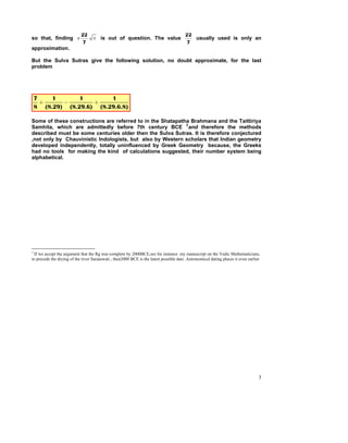 Ancient Indian Mathematics And Astronomy | PDF