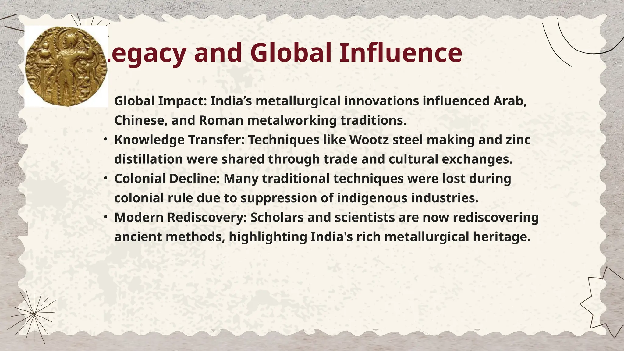 Ancient India S Metallurgical Knowledge 1 Pptx