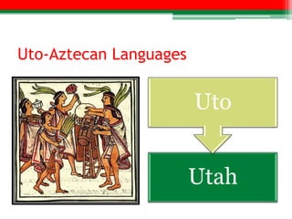Uto-Aztecan Languages


                        Uto


                        Utah
 