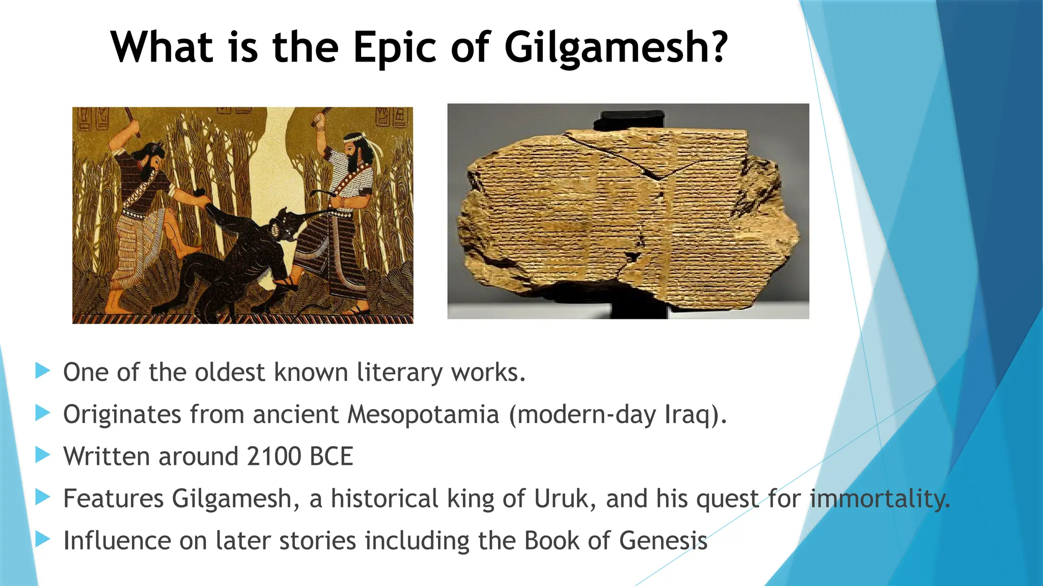 ANCIENT MIDDLE EAST MESOPOTAMIA and the epic of gilgamesh | PPT