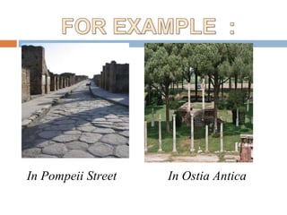 In Pompeii Street In Ostia Antica
 