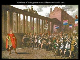 Members of both groups were citizens and could vote.
 