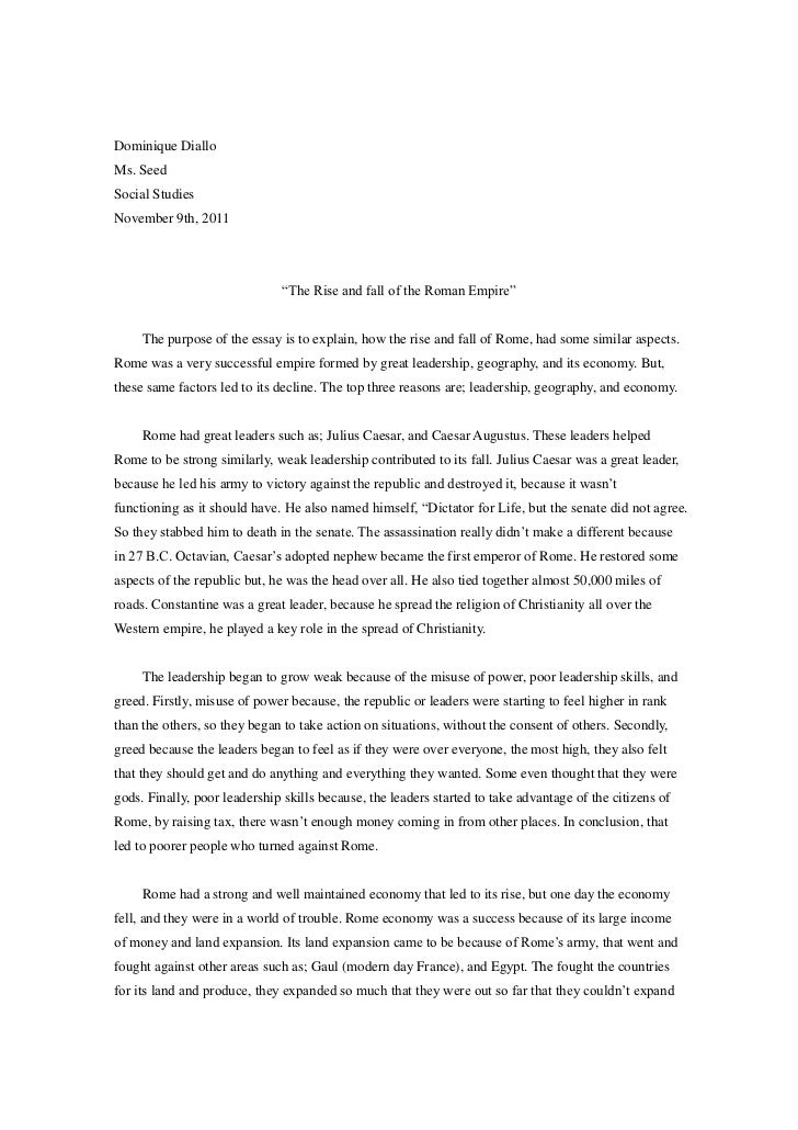 Essay on ancient rome