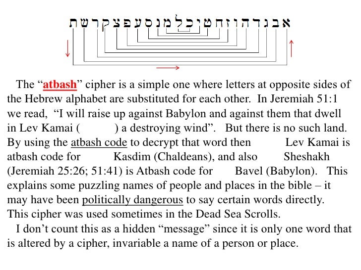 Ancient secret codes and wordplay in the bible