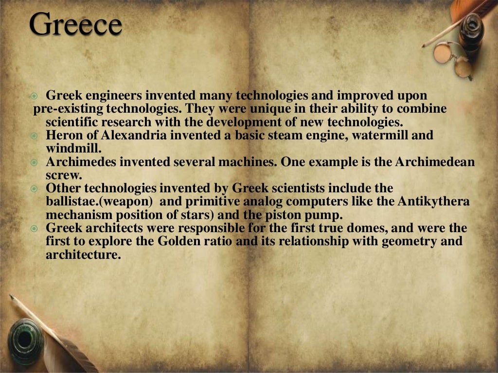 Ancient technology in world history