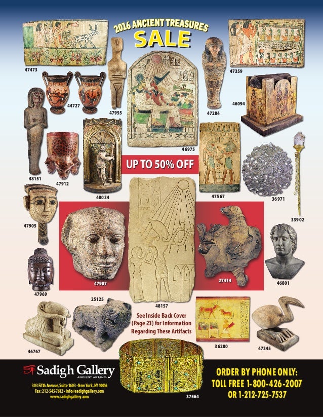 Ancient Treasure Sale 2016