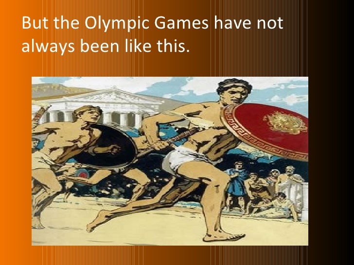Ancient versus modern olympic gamest