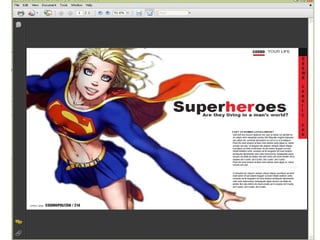 Titles- A subtitle for the text block.  Details.- More info relating to magazine above the 'turn over' box at the bottom. Images/ photos- 