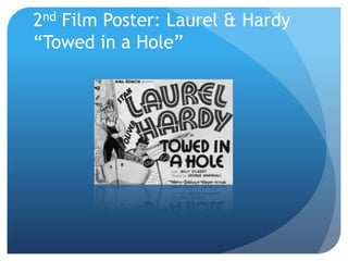 2nd Film Poster: Laurel & Hardy
“Towed in a Hole”
 