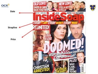 Strapline
Date
Price
 