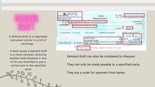 Demand Draft Copy Ancillary services of the bank | PDF