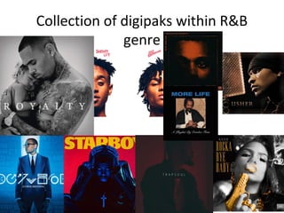 Collection of digipaks within R&B
genre
 