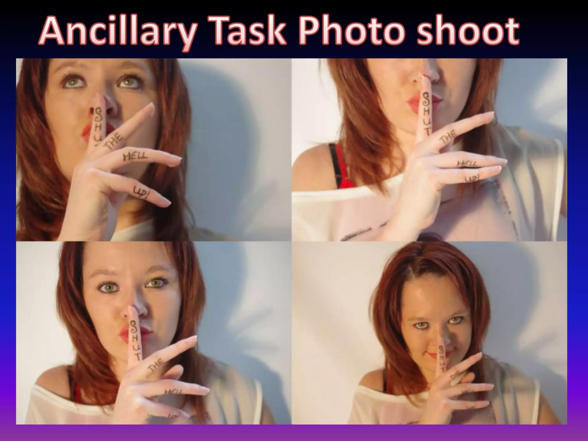 Ancillary Task Photoshoot