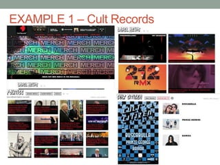 EXAMPLE 1 – Cult Records
 