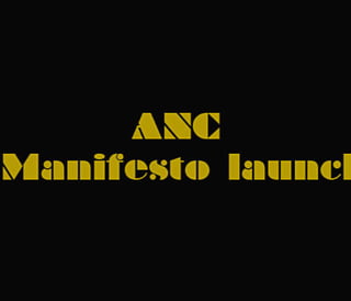 Photobook: ANC Manifesto Launch