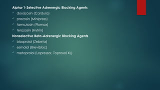 Drugs acting on autonomic nervous system | PPTX