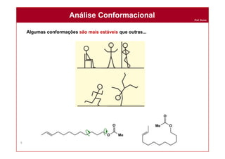 Prof. Nunes
Algumas conformações são mais estáveis que outras...
Análise ConformacionalAnálise Conformacional
8
 