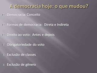 Iluminismo e Democracia