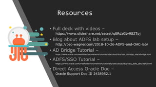 Active Directory and Single Sign On for Oracle Analytics Cloud ...