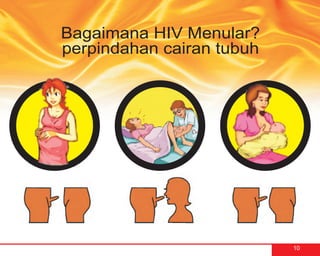 Bagaimana HIV Menular?
perpindahan cairan tubuh




                           10
 
