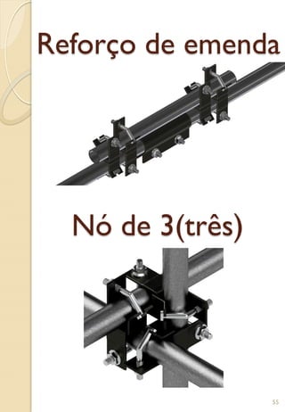 Reforço de emenda
Nó de 3(três)
55
 