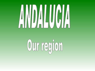 ANDALUCIA Our region 
