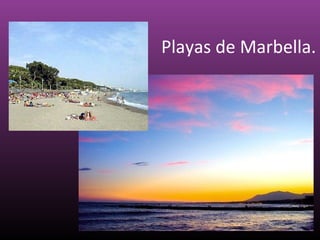 Playas de Marbella.
 