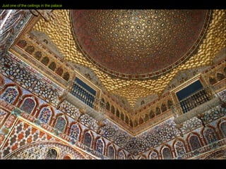 Just one of the ceilings in the palace   
