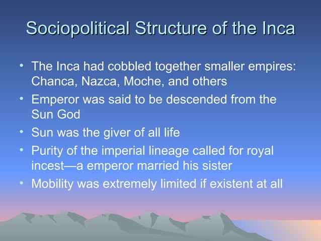 Andean America: Land of the Inca | PPT