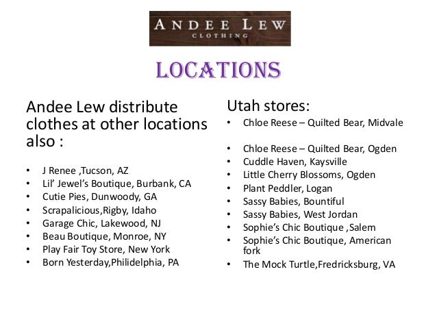Andee Lew Clothing