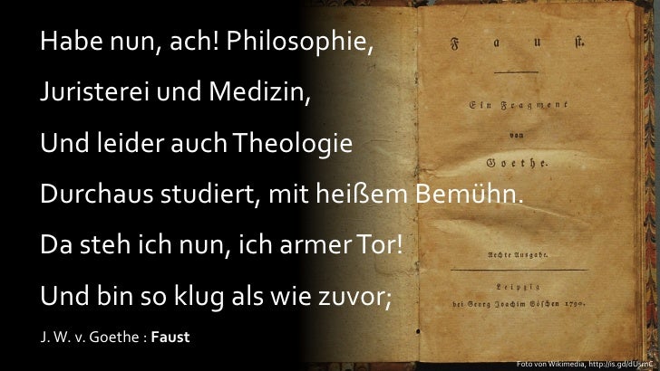 Da Steh Ich Nun Ich Armer Tor Und Bin So Klug Als Wie Zuvor Faust Eine Tragodie 2020 02 01