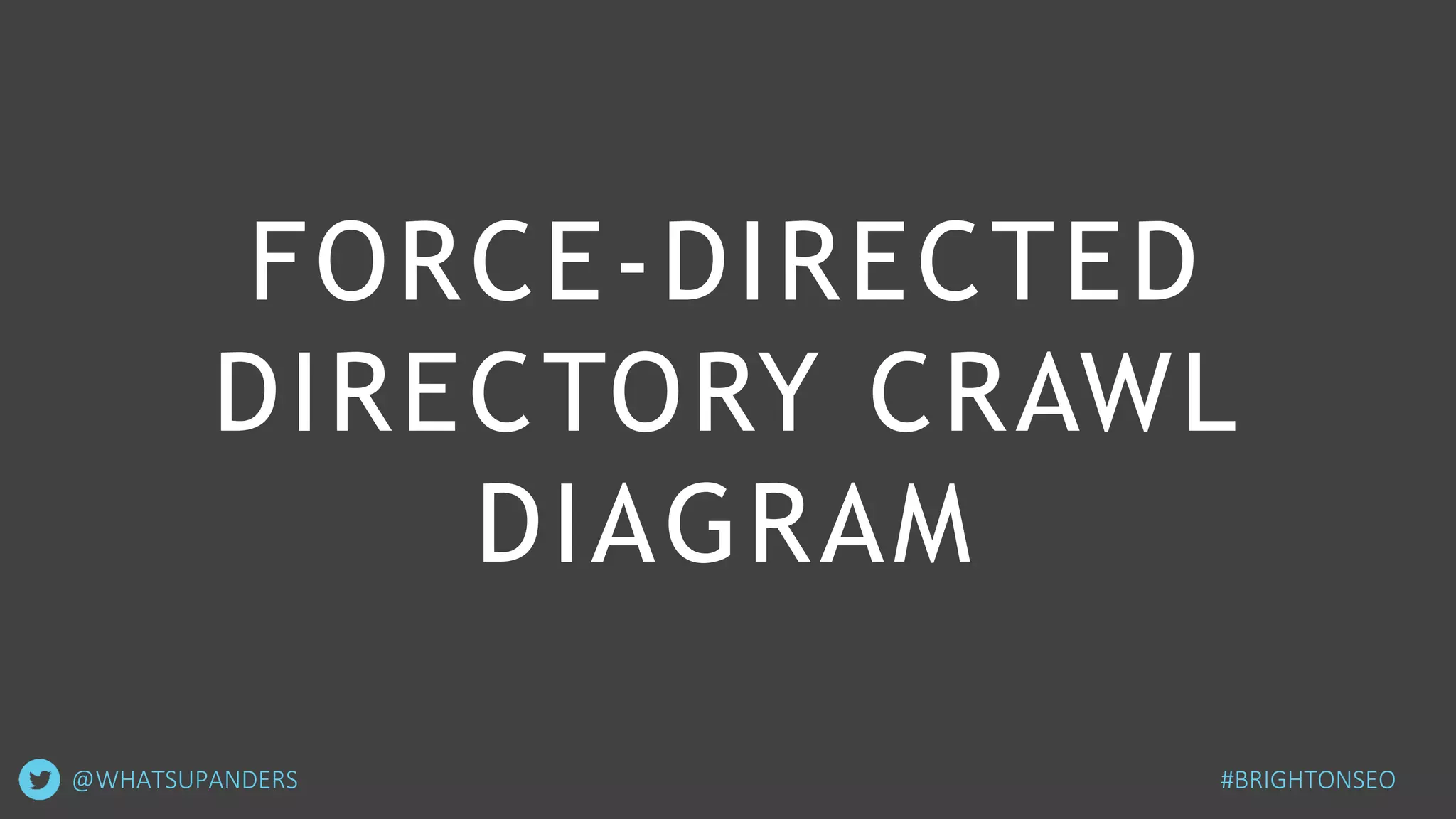 FORCE-DIRECTED
DIRECTORY CRAWL
DIAGRAM
#BRIGHTONSEO@WHATSUPANDERS
 