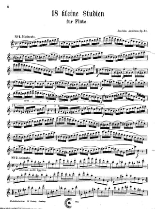 joachin andersen 18 pequenos estudos pra flauta