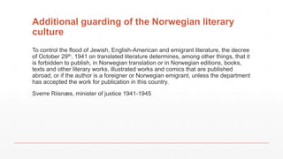 Literary censorship in national socialist Norway