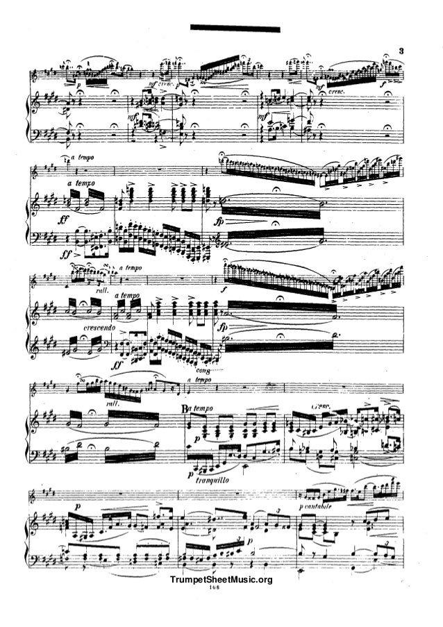 Andersen Concert Piece For Flute And Orchestra, Op.3 Piano
